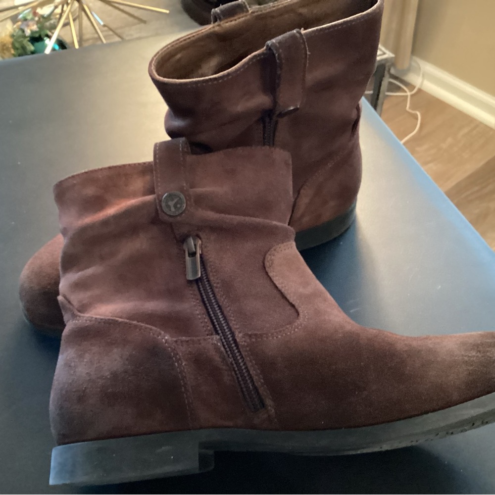 Birkenstock Brown expresso Suede waxed Boots  size38 (7-8) Sarina
